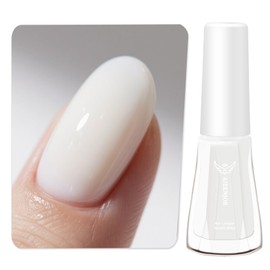 Aieenjor Milky White Nail Polish, Quick Dry White Nail Polish, Non-Gel, Streak Free, Long- Last Fingernail Polish for Nail Manicure Salon DIY Nail Art, 0.35 Fl Oz
