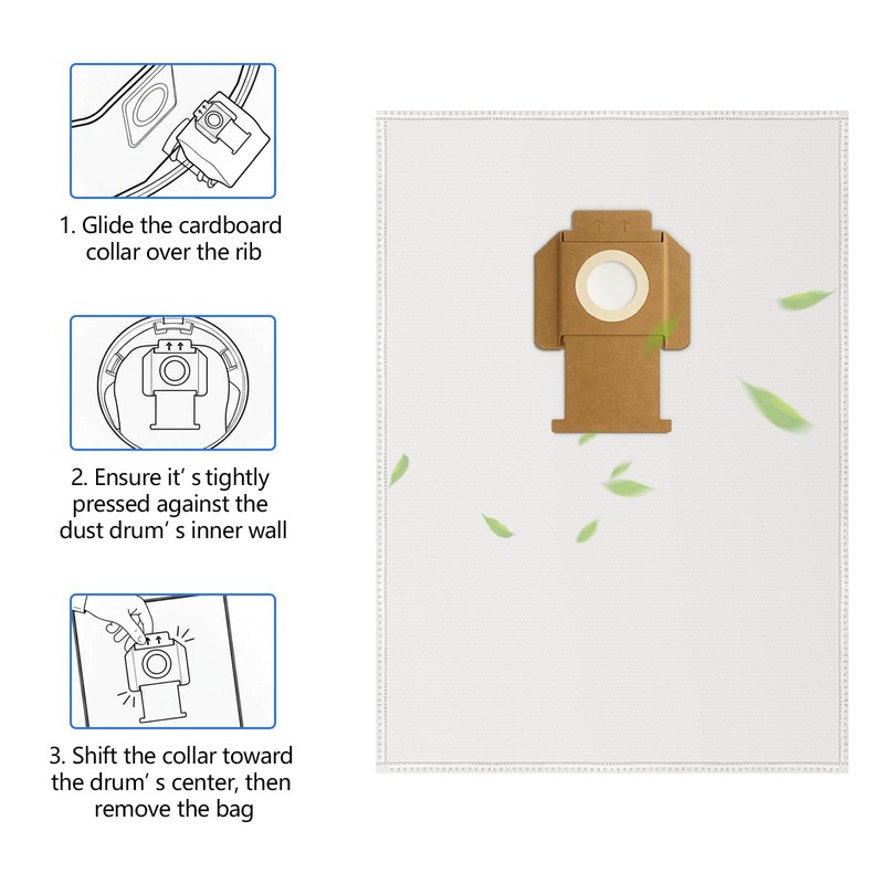 5 Pack DWV9402 Fleece Replace Shop Vacuum Bags