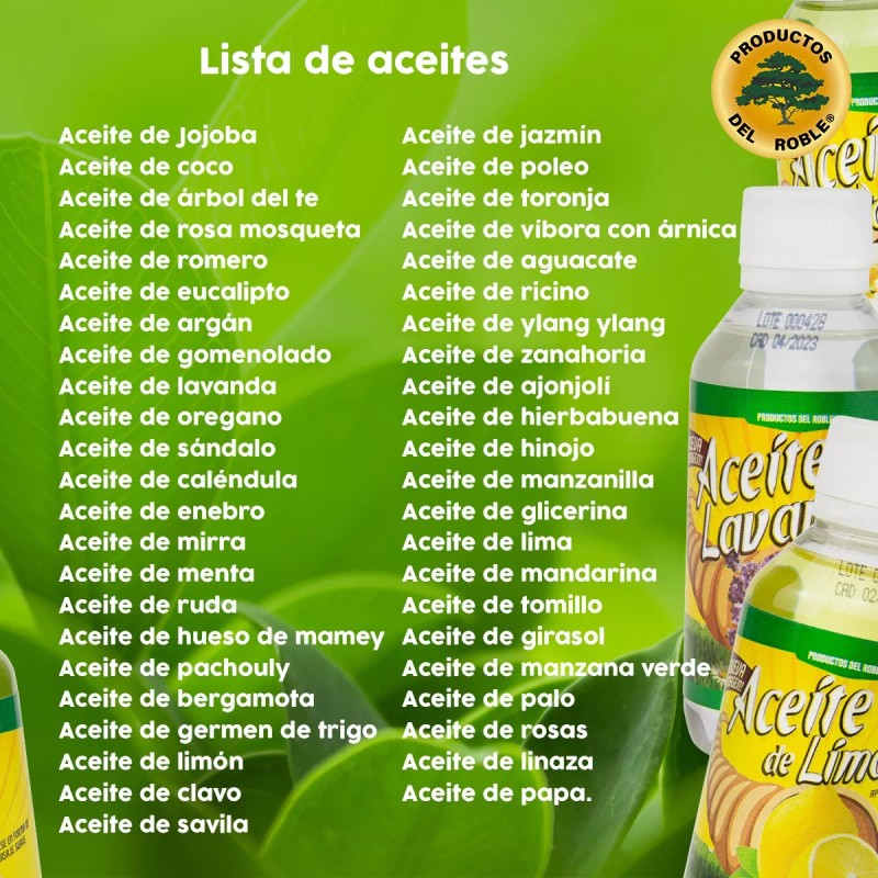 Del Roble Kit 5 Aceites Para Masaje Favoritos - Del