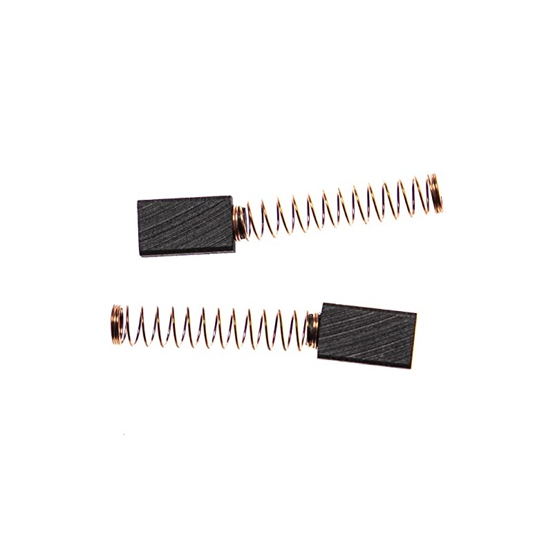 vhbw 2 x Carbon Brushes Motor Carbon Abrasive Carbon 15