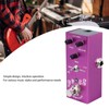 Mini Electric Guitar Effect Pedal,Multifunctional Metal Shell Adjustment Effector Sound