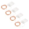 4pcs LED String Lights 5.3m 52pcs Lamp Beads Warm Lighting