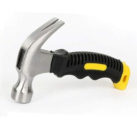 10 Oz Mini Claw Hammer Fiberglass Handle Small Stubby Hammers Nails Tool