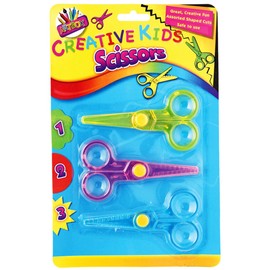 Art Box Novelty Cut Safety Scissors (Pack of 3)