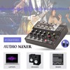 Professional Audio Mixer, Portable 8‑Channel Input Stereo Audio Mixer Sound