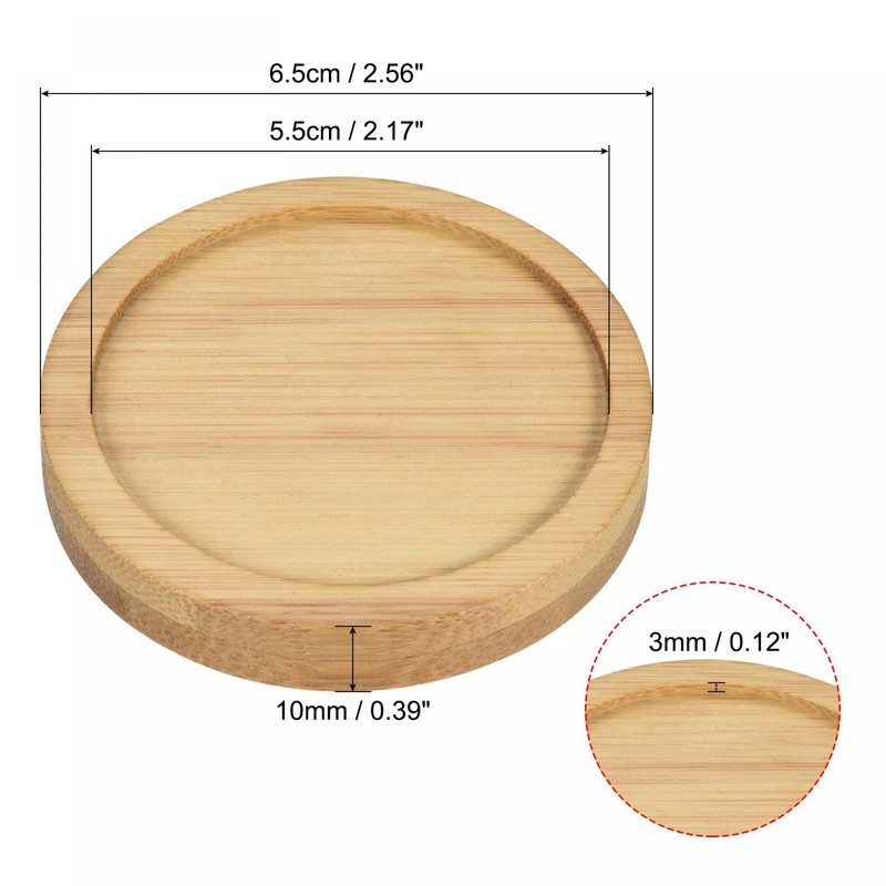 sourcing map Pack of 6 Saucers for Flower Pots 6.5