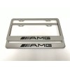 automotive.warehouse2 2 AMG chrome metal license plate frame