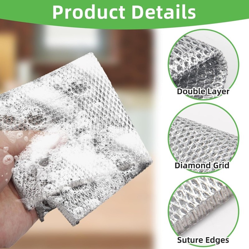 10 Pack Metal Fiber Cloth Claws Cloth Wet Dry Mesh