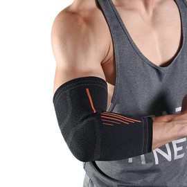 SOLO ACTFIT Elbow Support Fitness Elbow Bandages Men Women Compression Bandage Elbow Breathable Elbow Pads for Sports Tennis Elbow Golfer's Elbow Strength Training Elastic Arthritis