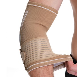 NeoTech Care Elbow Support Brace (Beige, Size M, 1 Unit)
