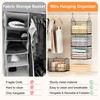 Sonyabecca 5-Tier Hanging Closet Organizer – Black Closet Storage Shelves