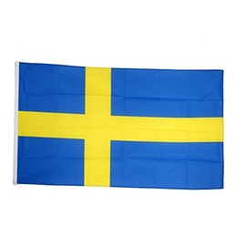 Flaggenfritze Sweden Flag 150 x 250 cm + Free Sticker XXL Flag