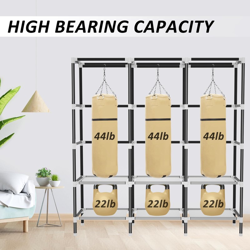 LOKEME Wardrobe Closet,Portable Closet for Bedroom Steel Pipe Diameter 19mm