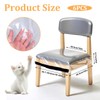 JJUNW 6 Pack Plastic Chair Covers, Stain Water and Kitty