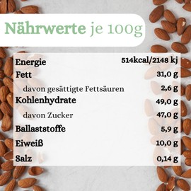 1001 Frucht - Almonds with Blackberry Coat - 500g - Caramelised Almonds with Blackberry Flavour