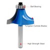 LDEXIN 1" Radius Roundover Router Bit with 1/4" Shank, Roundover