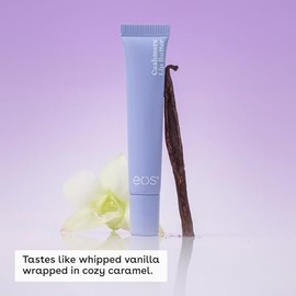 eos Mantequilla de labios de cachemira – Cachemira de vainilla, péptidos voluminizadores, suavizante, mantequilla de labios eos, mantequilla de karité