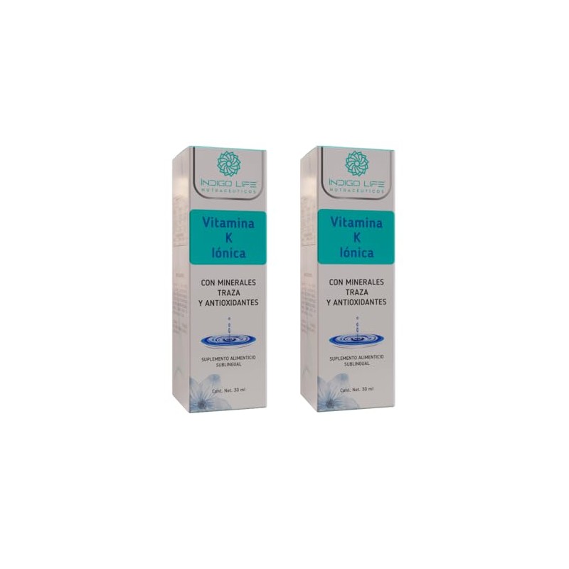 INDIGO LIFE NUTRACEUTICOS Pack Doble Vitamina K Ionizada – Equilibrio