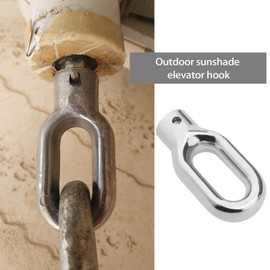 Create idea Pack of 2 Awning Ring Hooks, Awning Lift, Machine Ring, Awning Lift, Crank Hook, Awning Lift, Aluminium Alloy Ring, Awning Screw Gear, Robust Awning Hardware