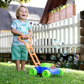 SHAHNARO Bubble Lawn Mower for Toddlers 3+ Age, Kids Bubble Maker Machine, Outdoor Toy, Gift Toys for Boys Girls Kids, Birthday Gift, Playing for Age 3+
