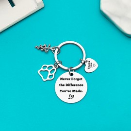 Xiahuyu Veterinarian Gifts Keychain Vet Tech Appreciation Gift Veterinary Nurse Assistant Gift Veterinary Technician Gift Veterinarian Graduation Gift Christmas Birthday Retirement Vet Tech Week Gift