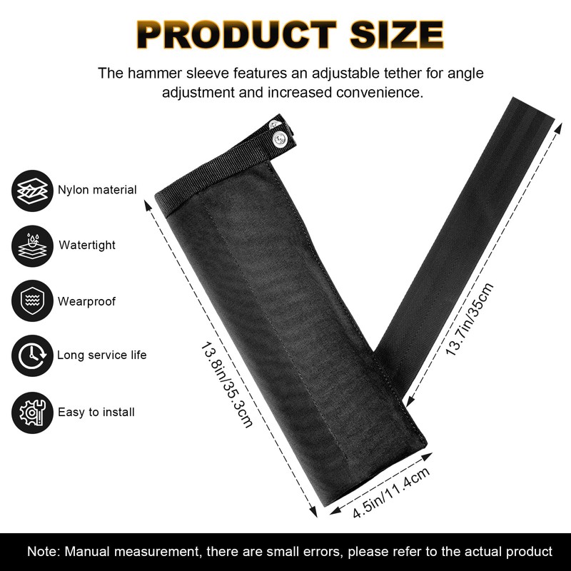 Hammer Holster Compatible with Diamondback Tool Belt, Left Handed Hammer