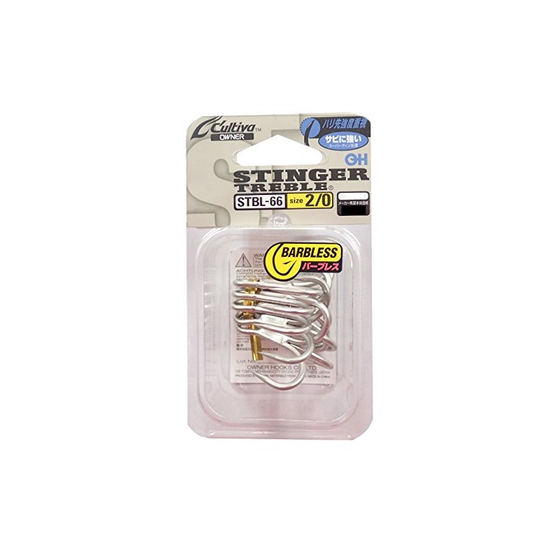 Owner (Owner) Triple Hooks, Stinger Stbl – 66 # 2/0 Hook