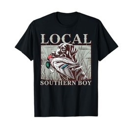 Local Southern Boy Duck Hunting Black Lab T-Shirt