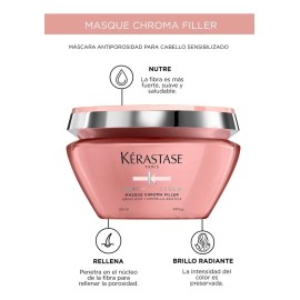 Mascarilla Kérastase Chroma Absolu Cabello Teñido 200 Ml