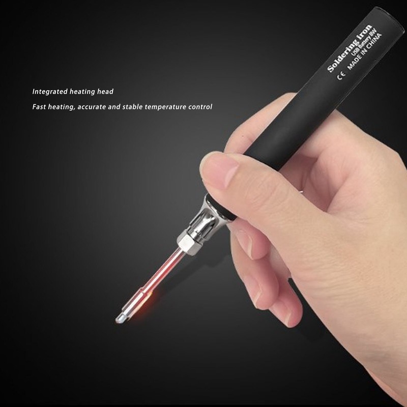 Soldering Iron Kit Cordless Electronic Welding Pen USB Rechargeable Adjustable