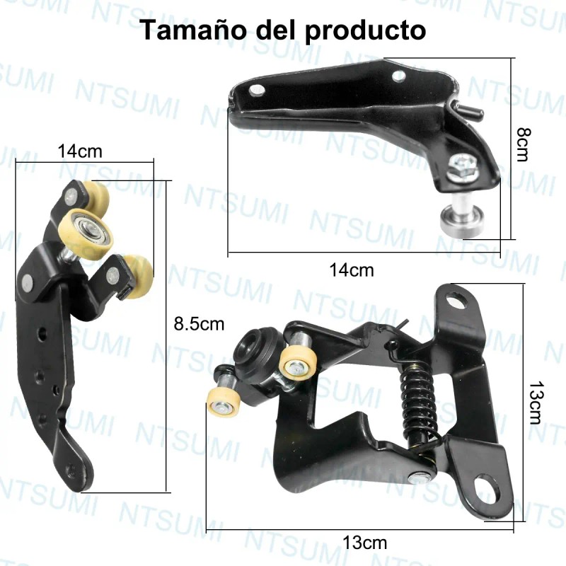 Kit 3 Guias Puerta Corrediza Derecha Toyota Hiace 2006-2017