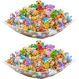 Stuffed Animal Toy Hammock (White)