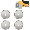4-Pack Replacement Rotary Blades Compatible with Worx WX082L 4V ZipSnip Cordless Electric Scissors, WA2300 Replacement Blades (1-1/2"),Fits RC2600K, RC2601, RC2602, WX080L, WX081,WX081L