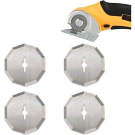 4-Pack Replacement Rotary Blades Compatible with Worx WX082L 4V ZipSnip Cordless Electric Scissors, WA2300 Replacement Blades (1-1/2"),Fits RC2600K, RC2601, RC2602, WX080L, WX081,WX081L