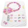 Infant Monthly Milestone Blankets Unisex Soft Month Blanket Photo Background