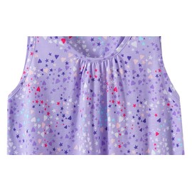 CHUNG Women's Cotton Pajama Set Cute Patterned Tank Top Sleeveless T Shorts Sleepwear Summer Plus Size loungewear,Purple Star,2XL