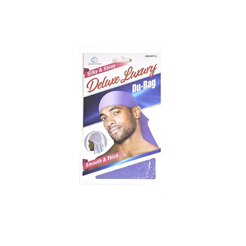 Dream Deluxe Du-Rag Light Purple Smooth & Thick, Stretchable, Wrinkle