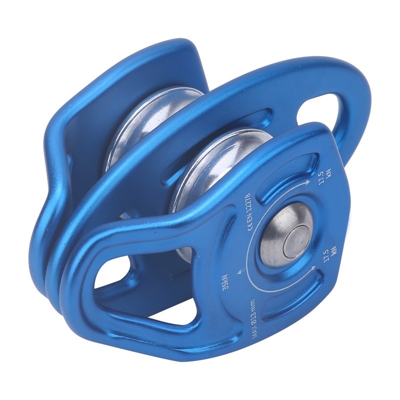 Outdoor Coaxial Movable Side Swing Double Pulley for Climbing Crossing