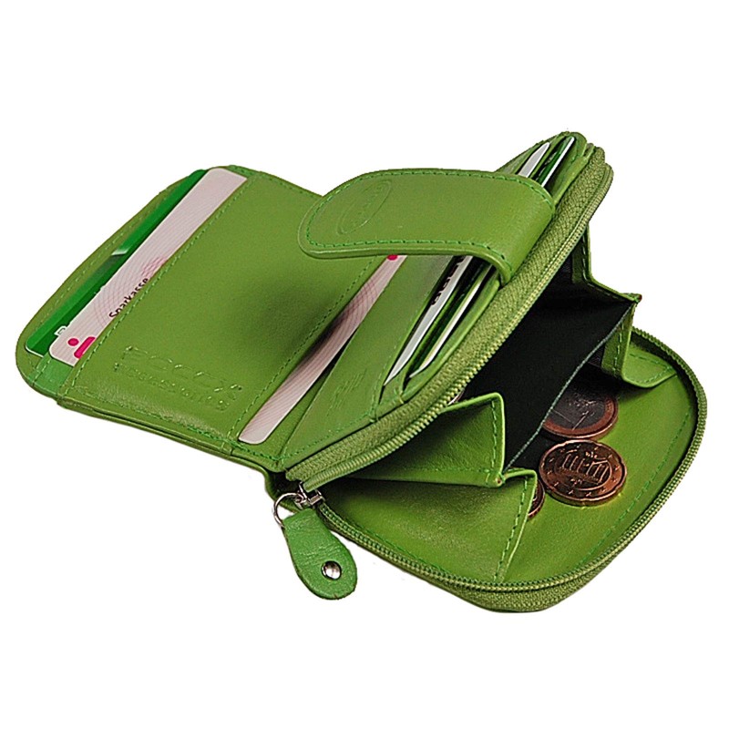 BOCCX GoBago 70031 Women's Purse Leather RFID Blocker Purse (Green)