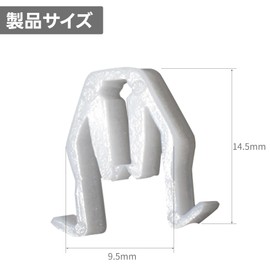 20pcs Gusset Wave Rivet Clips Rivets Garnish Clips Trim Clips Bumper Fender Grille Door Panel Clips