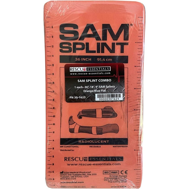 Rescue Essentials SAM SPLINT 3X COMBO PACK, 36", 18" AND