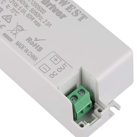 COOLWEST Transformer Driver Power Supply 60W 12V for LED Strip Lights and G4, MR11, MR16 Light Bulbs