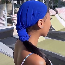 Hair Wrap | Long Hair Weave Sleeve | Stretchy Breathable Wrap with Elastic Bands for Home Braids Salon Women Bunny Wig Travel Girls