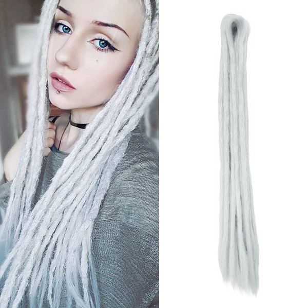 20 Inch Locs Extensions Hair Double Ended Dreadlock Extensions Handmade