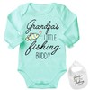 Grandpa's Fishing Buddy -Cute Shirt Newborn Baby Bodysuit Outfit Onesie