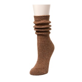sockfun Novelty Slouch Socks For Women Girls, Scrunch Socks Women, Cotton Long High Tube Socks Khaki