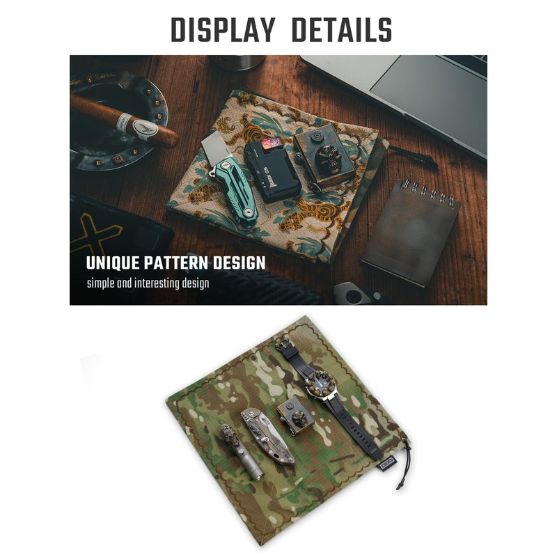 TACTICAL_GEEK PCB Series EDC Gadgets Display Handkerchief, Portable Minimalist Handkerchief,