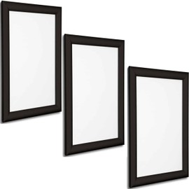 Pack OF 3. New A5 Black Aluminium Snap Frames Click Sign Or Poster Holder Ideal As Menu’s Holder & Certificates Display