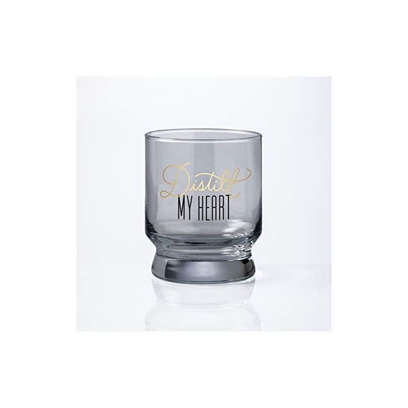 Distill My Heart Lowball Glass