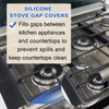PATIKIL Silicone Stove Gap Covers, 4 Pack Kitchen Stove Gap